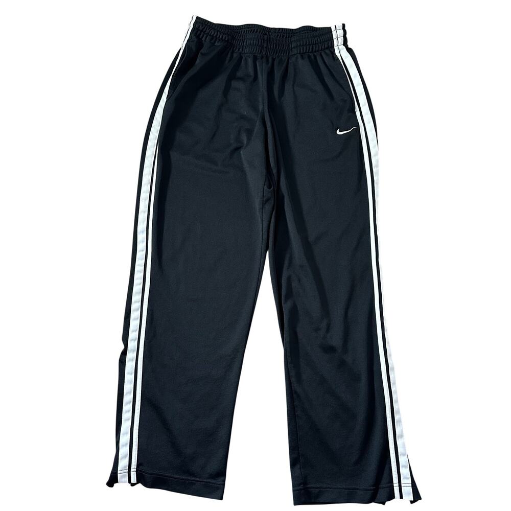 Vintage Y2K Nike Mens XXL Black Baggy Track Pants Basketball Streetwear